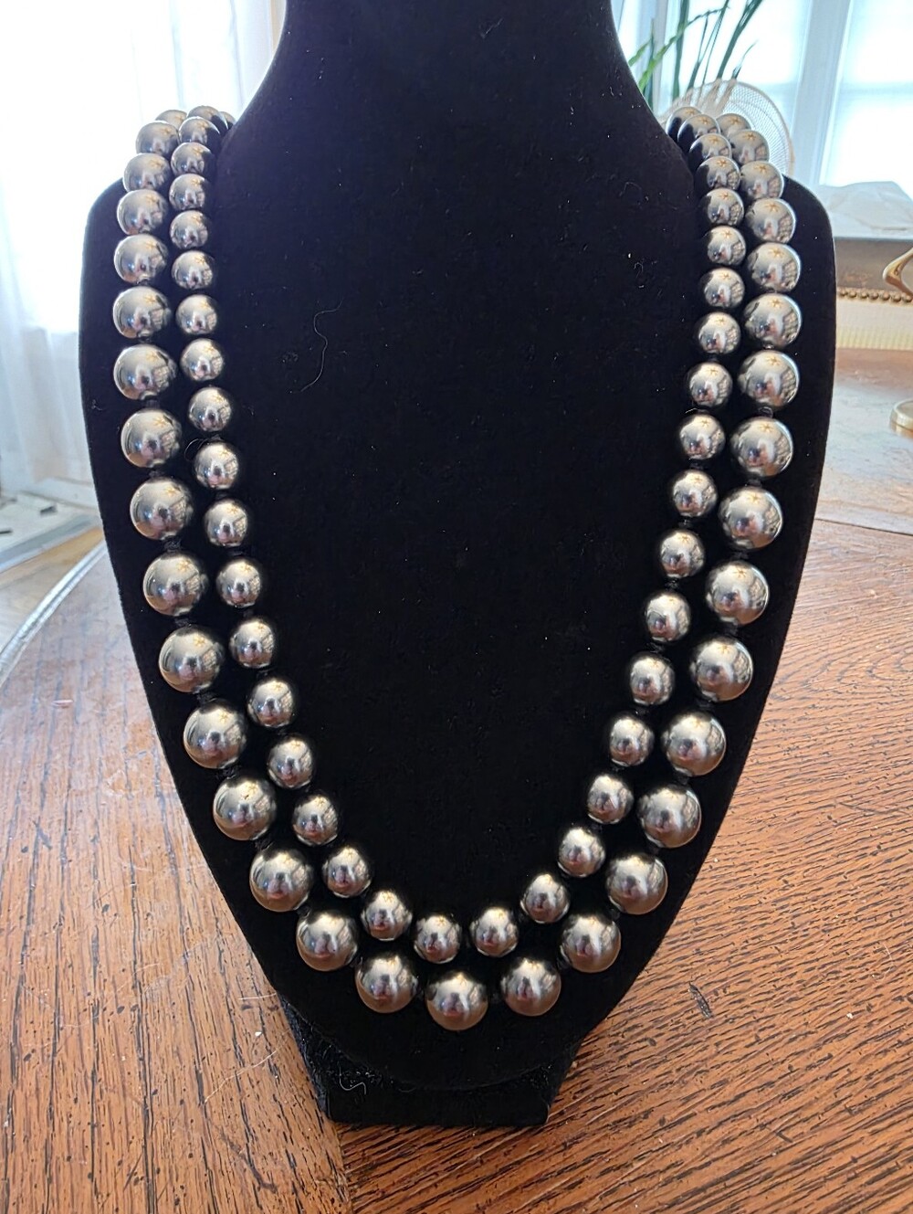 NWOT Vintage Signed Joan Rivers Simulated Tahitian Black Nesting Necklaces